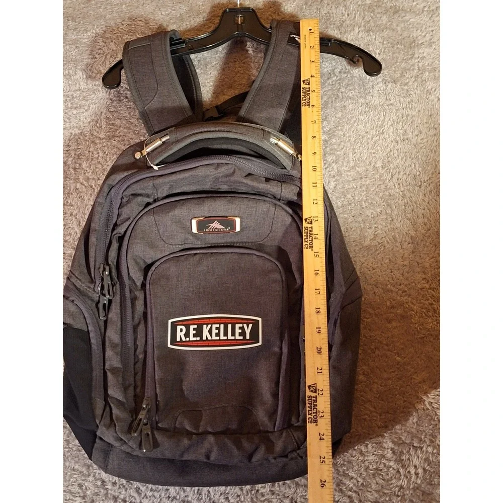 High Sierra Gray Backpack RE KELLEY Heavy Duty Laptop Bag School Travel Like New